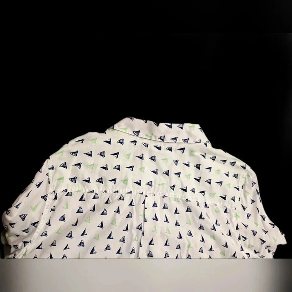 Style & Co, Size Petite XL, White Button-Down Graphic Longsleeve - Picture 9 of 15